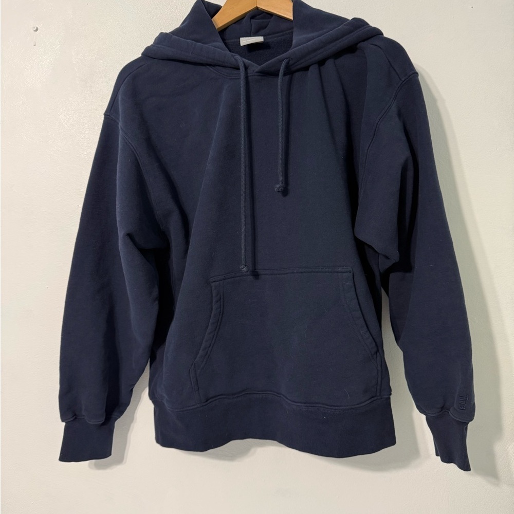 TNA Cozy AF Fleece Pullover Hoodie in Navy - Picture 2 of 10